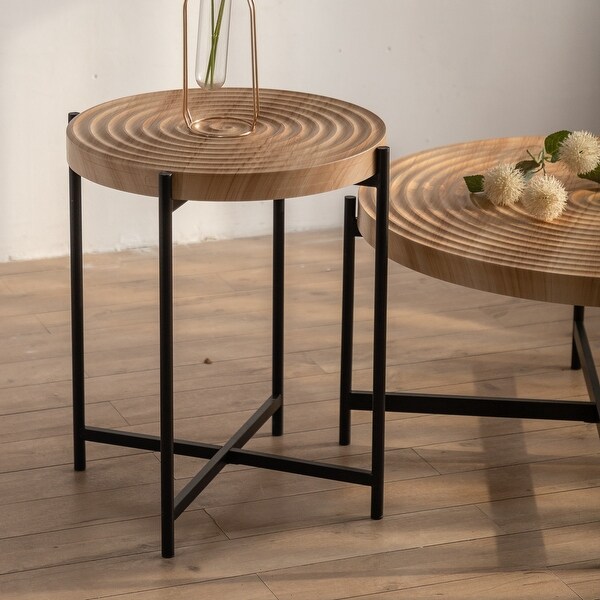 Modern Thread Design Round Coffee Table