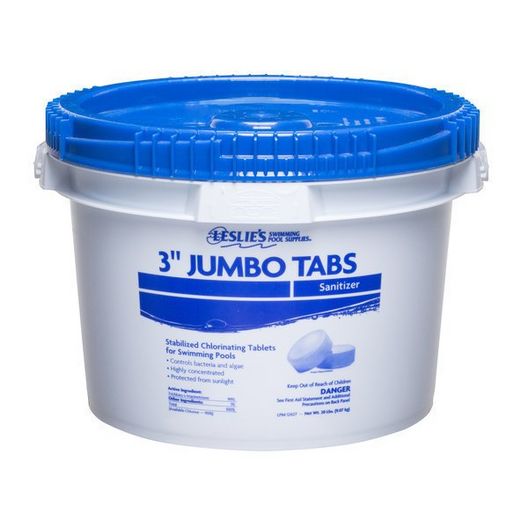 Leslie’s – 3 in. Jumbo Chlorine Pool Tabs – 20 lbs. Bucket