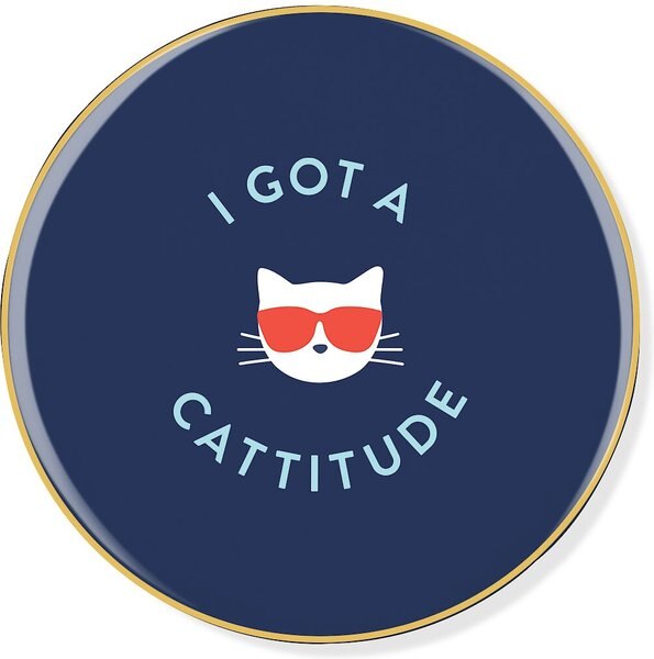 Pet Shop by Fringe Studio Cattitude Ceramic Coasters