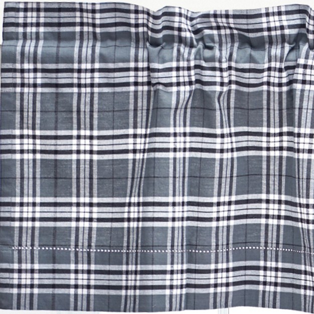 C amp f Home Max Plaid Navy Blue Valance Collection