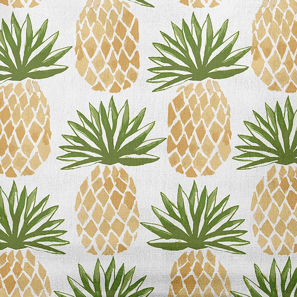 Pineapple Stripes  Geometric Print Outdoor Pillow