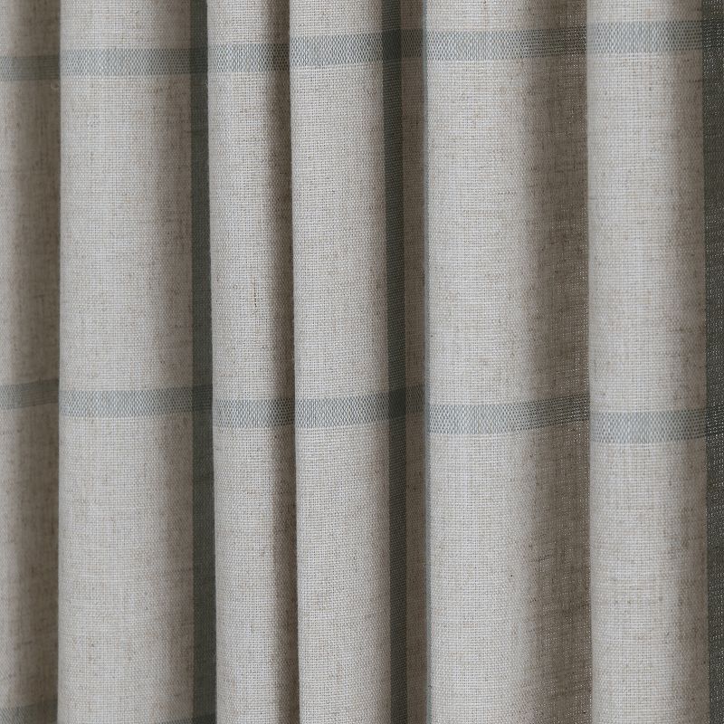 NATCO Province Woven Windowpane Window Curtain Panel