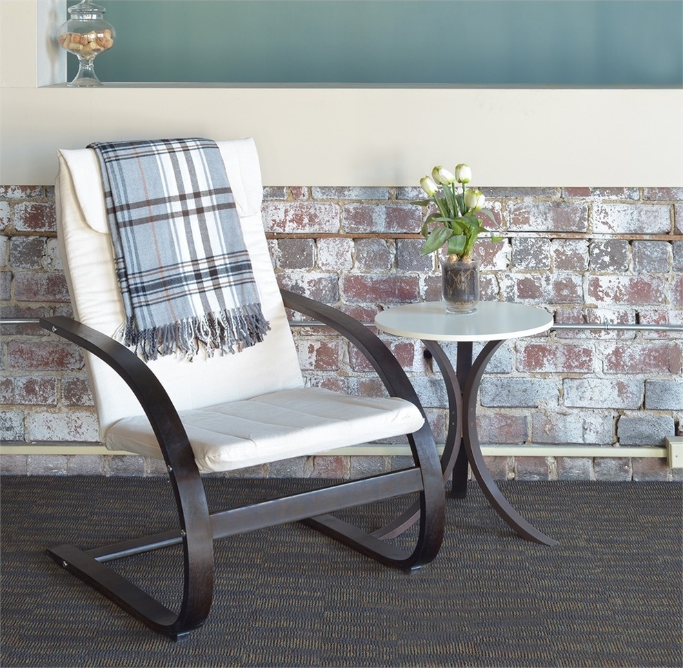 Mia Bentwood Side Table  Natural And Black   Contemporary   Side Tables And End Tables   by BisonOffice  Houzz