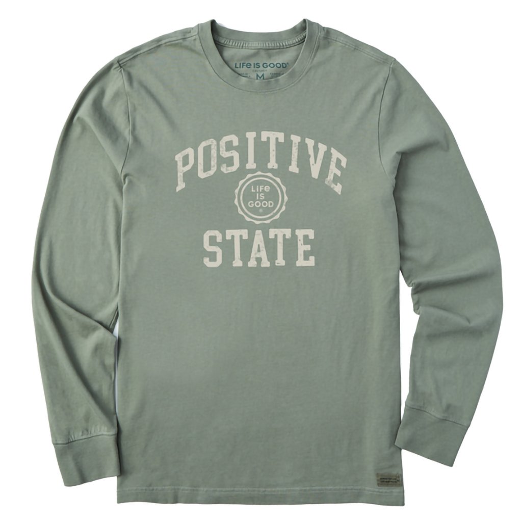 Life Is Good  Men's Positive State Long Sleeve Crusher Tee