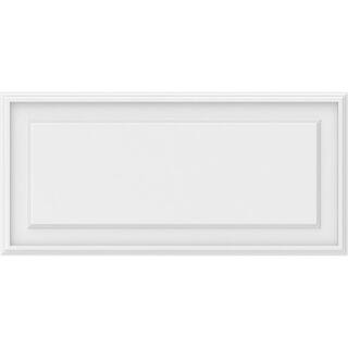 Ekena Millwork 58 in. x 2-56 ft. x 1-13 ft. Legacy Raised Panel White PVC Decorative Wall Panel WALP34X16X062LEG