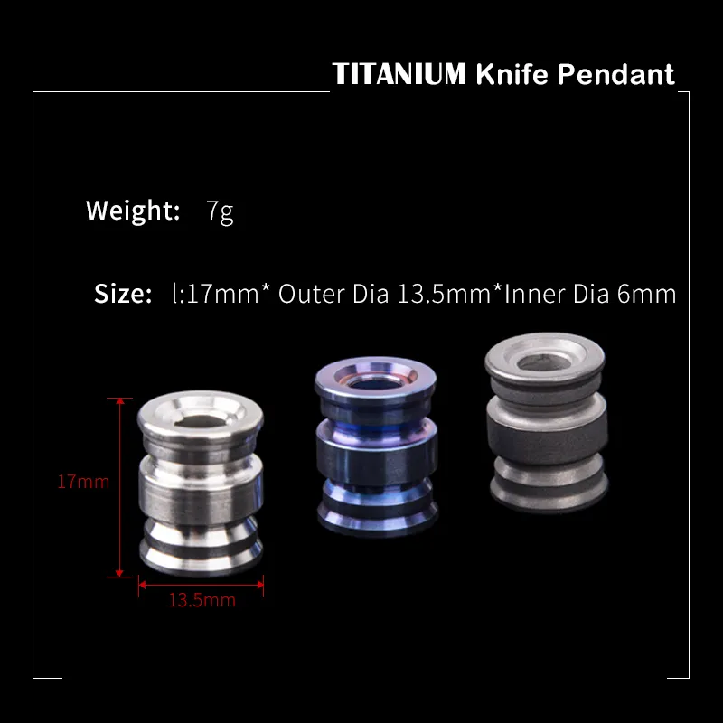 TiTo Titanium oy Beads For Camping Hiking EDC Tool