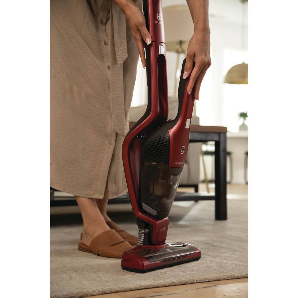 Electrolux Ergorapido Pet Bagless Cordless with Detachable Handset in Red Stick Vacuum EHVS3510AR