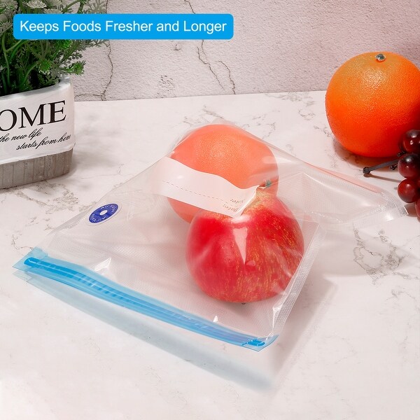 10pcs Sous Vide Bags Reusable Vacuum Food Sealer Bag 34cm x 26cm，50cm x 35cm - White