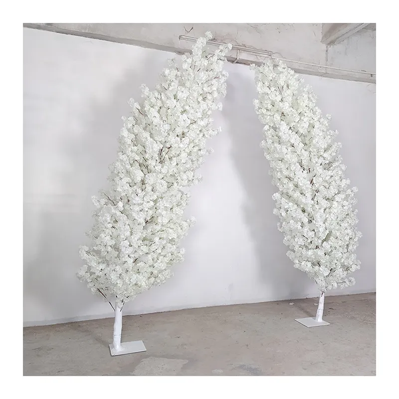 Wedding supplies new design 3m height white artificial arch cherry blossom tree for wedding event party decoration