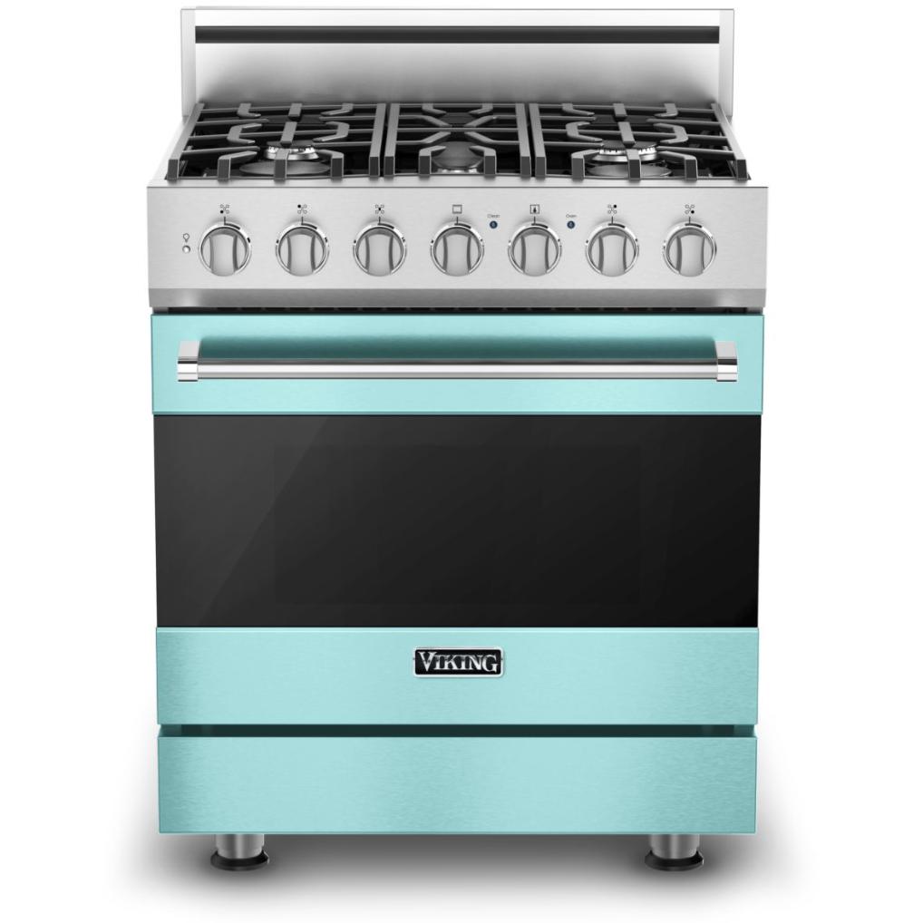 Viking 30-inch Freestanding Dual-Fuel Range with Vari-Speed Dual Flow Convection CRVDR3302-5BBW