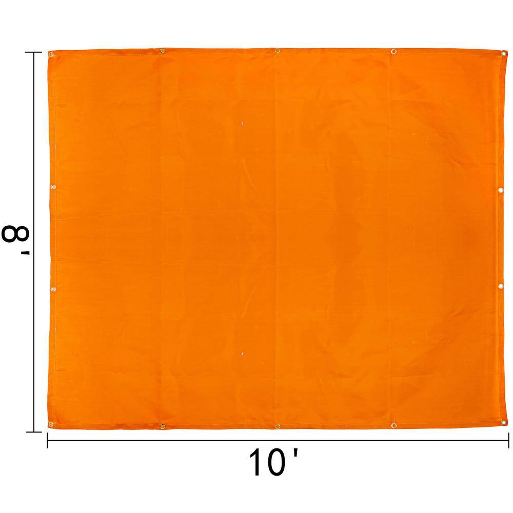 VEVOR 8 ft. x 10 ft. Emergency Fire Blanket Fiberglass Heat Resists 1022F Welding Mat with Carry Bag Orange HT8X10JS000000001V0