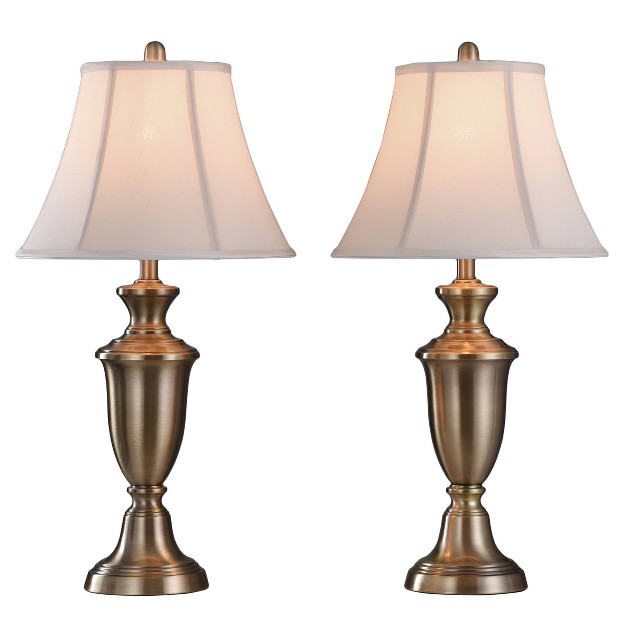 2pc Table Lamp Brass Stylecraft