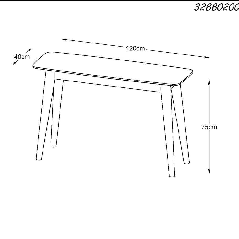 JAREL Console Table 120cm -  Natural