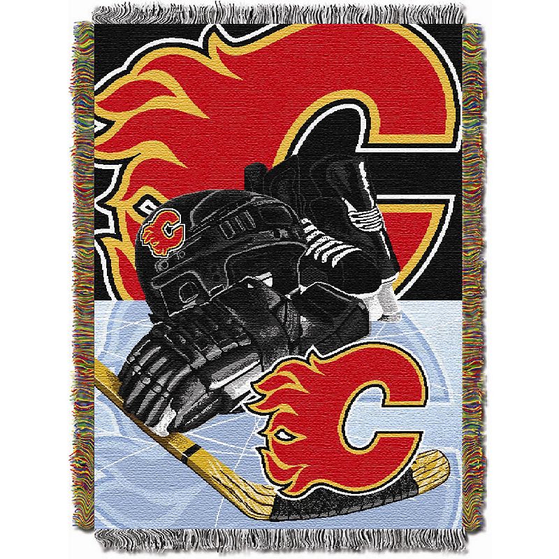 Calgary Flames Home Ice Advantage Throw Blanket