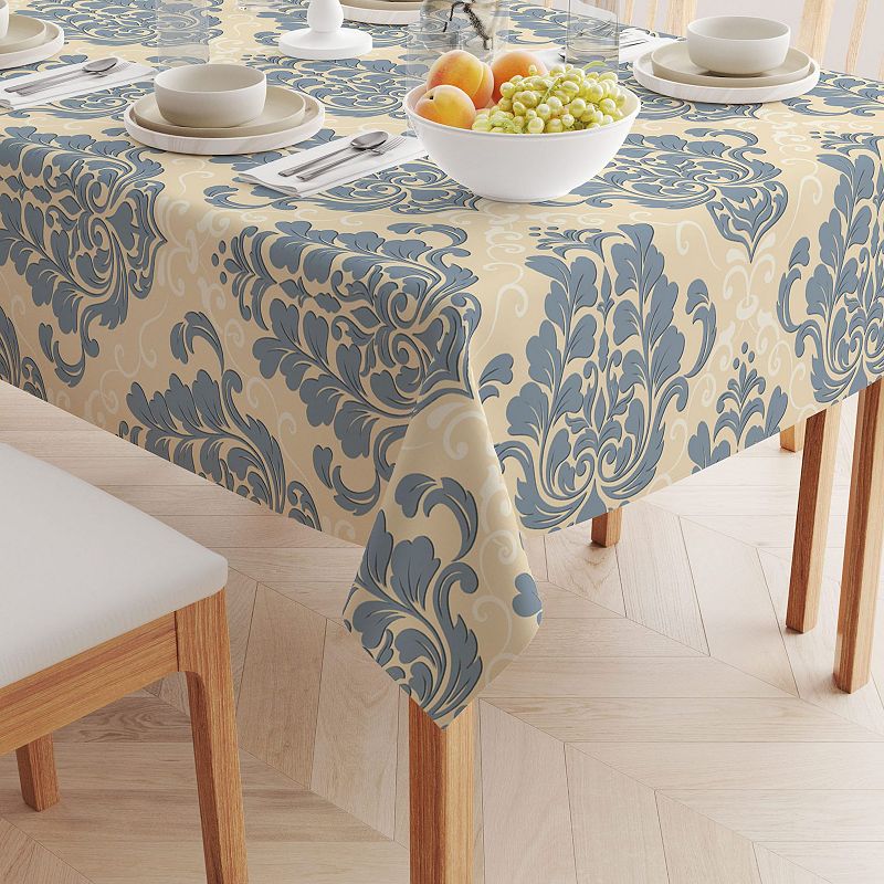 Square Tablecloth， 100% Cotton， 52x52， Floral 171