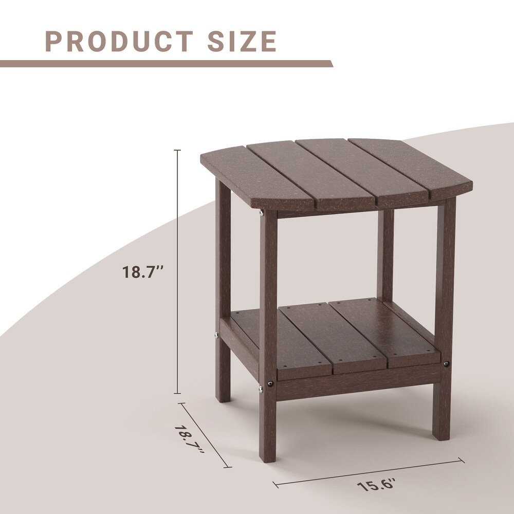 Outdoor Side Table for Adirondack Chairs   Weather Resistant Humidity Proof Waterproof Stain Proof Accent Tables