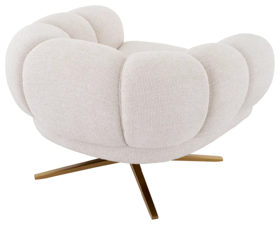 White Modern Swivel Chair  Eichholtz Sunset   Contemporary   Armchairs And Accent Chairs   by Oroa   Distinctive Furniture  Houzz