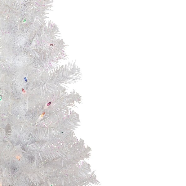 4' Prelit Rockport White Pine Artificial Christmas Tree