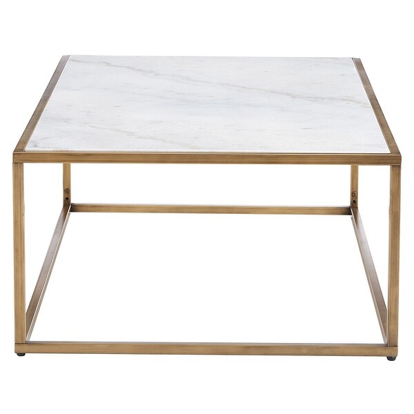 SAFAVIEH Couture Brynna Rectangle Marble Coffee Table - 48 IN W x 28 IN D x 15 IN H