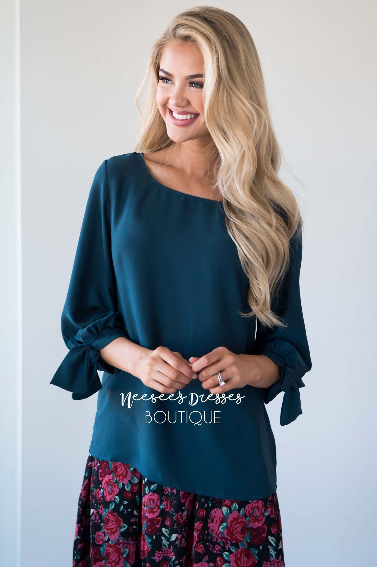 Eternal Sunshine Tie Sleeve Blouse