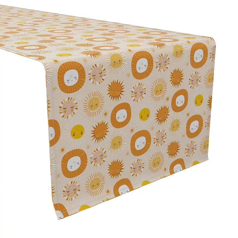 Table Runner， 100% Cotton， 16x72， Sunshine Smiles