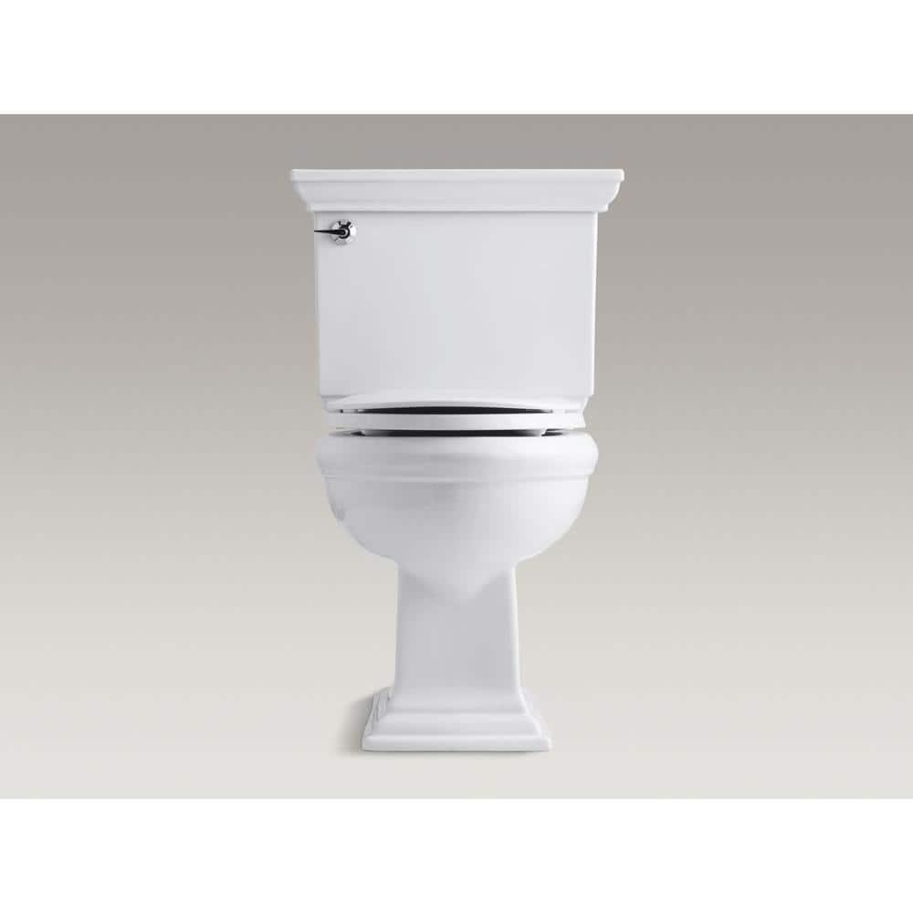 KOHLER Memoirs Stately 2Piece 128 GPF Single Flush Round Toilet with AquaPiston Flushing Technology in White