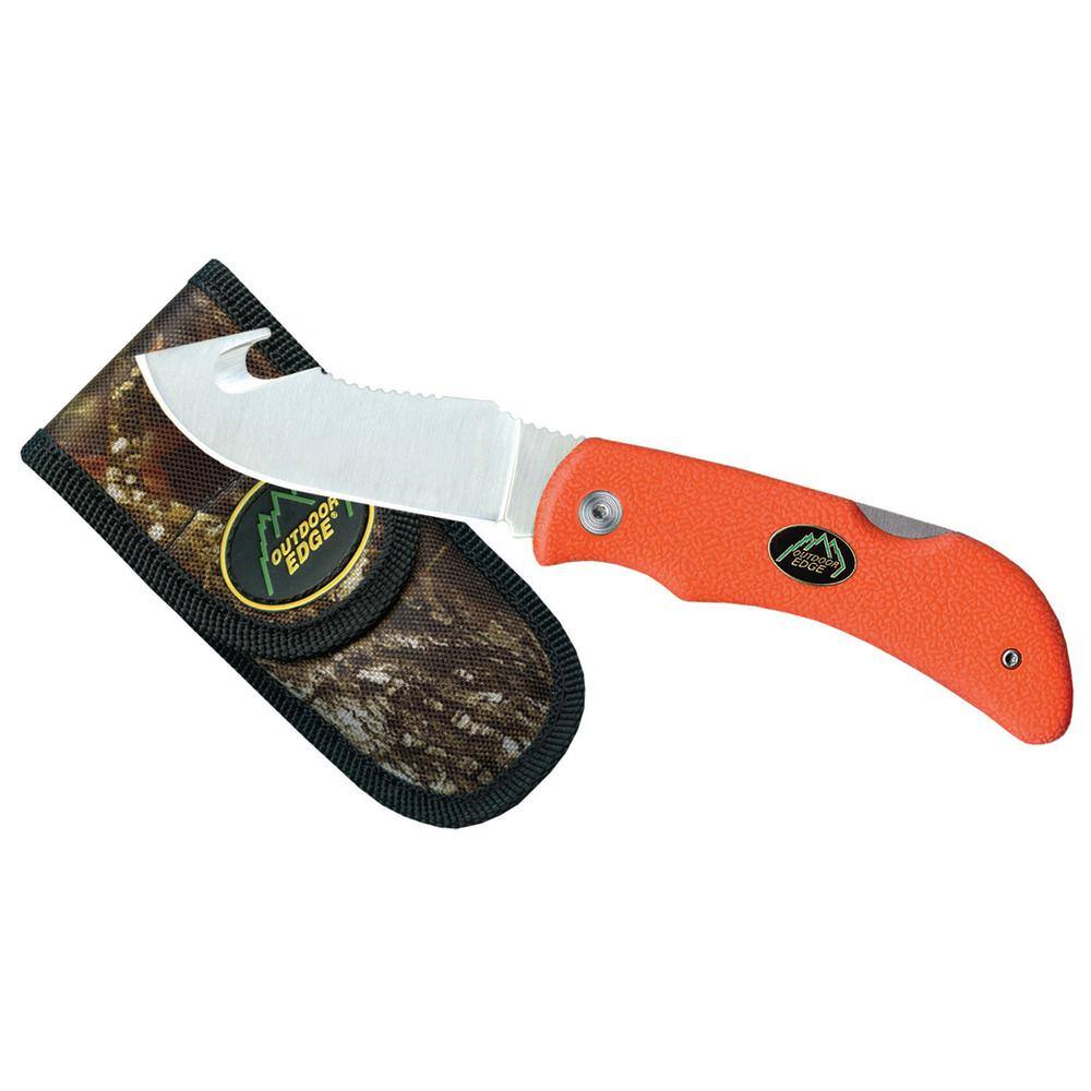 Outdoor Edge Grip Hook Knife Orange GHB-50