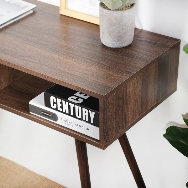 Carbon Loft Wasden Mid-century Console Table with Drawer Open Shelving