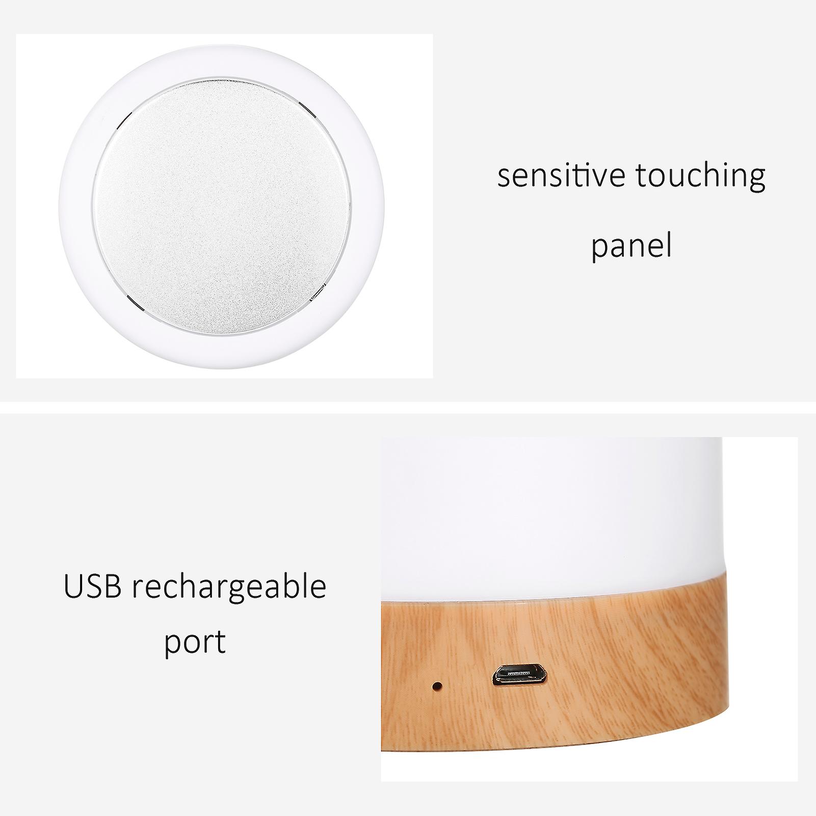 Touching Control Bedside Light With Remote 13 Colors and 3 Lighting Modes Timer Function Usb Rechargeable Dimmable Table Lamp For Living Room Bedrooms O