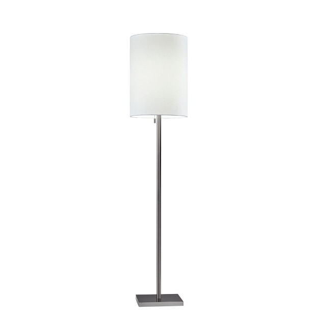 Liam Floor Lamp Silver Adesso