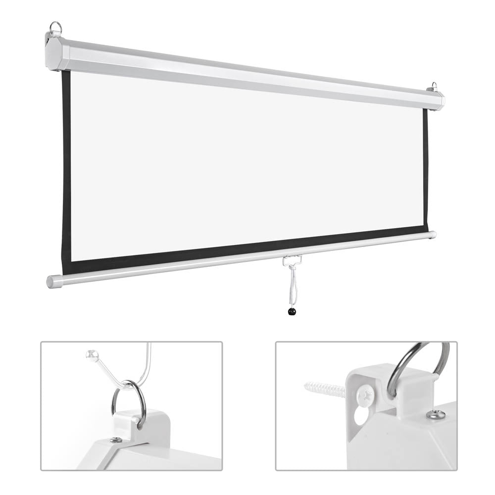 InstaHibit 4:3 Retractable Manual Projection Screen 72