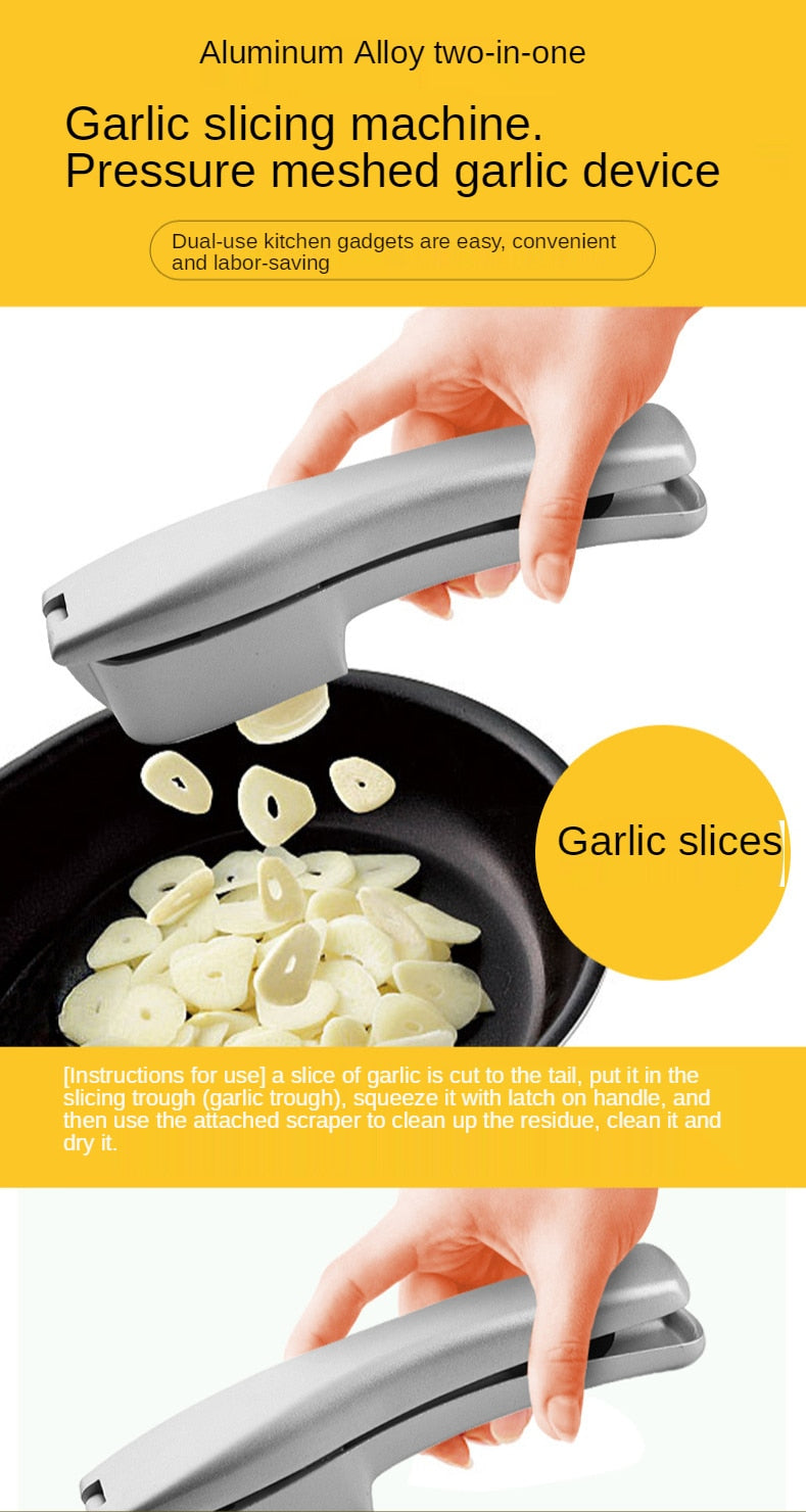 Manual garlic smasher