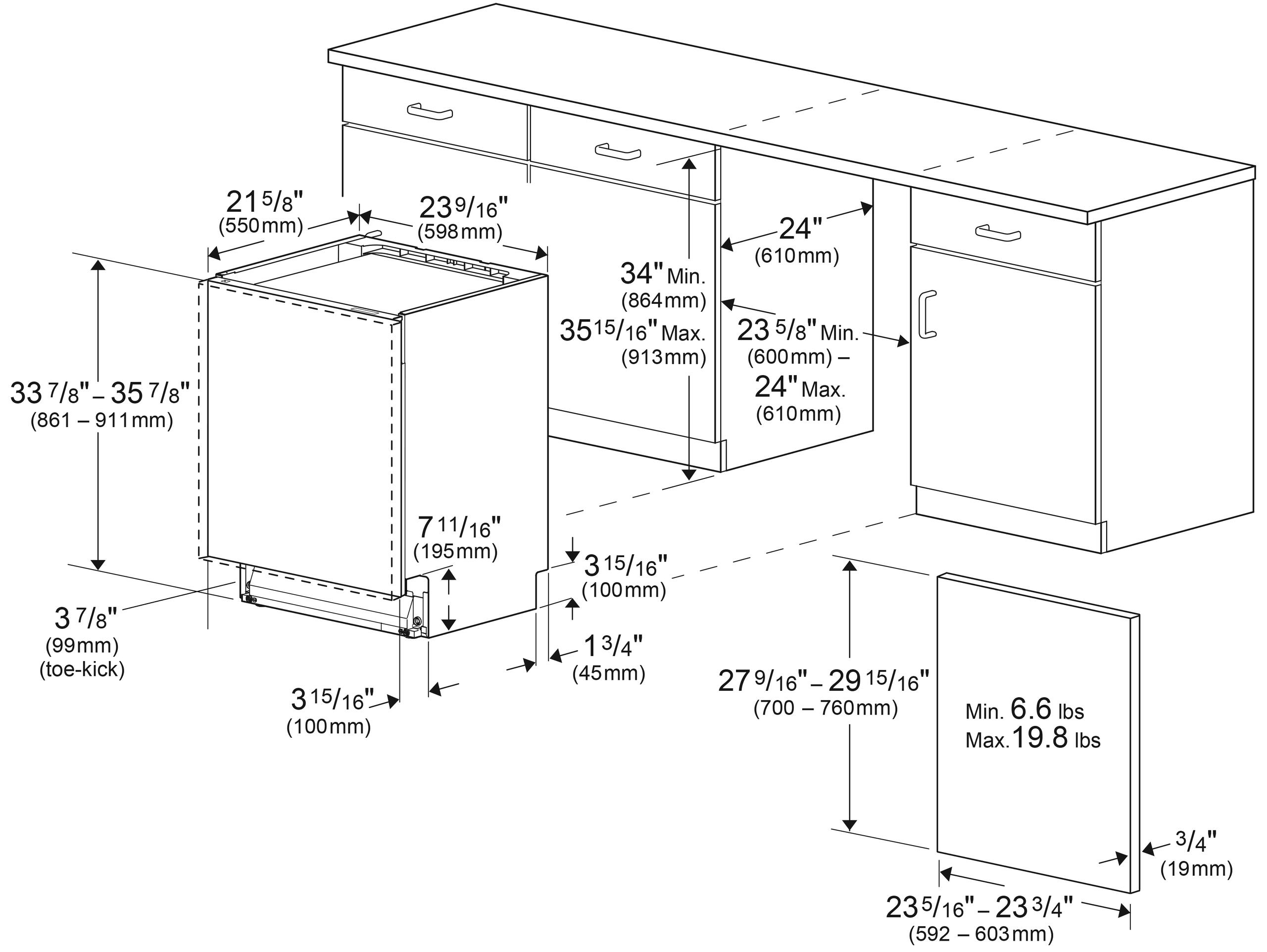 Beko DIT38532 Tall Tub Dishwasher With (16 Place Settings, 45.0