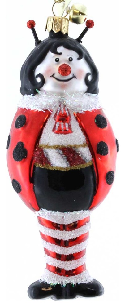 Jinglenog LADY B. GOODE Blown Glass Ornament Lady Bug 80161   Contemporary   Christmas Ornaments   by Story Book Kids Inc  Houzz