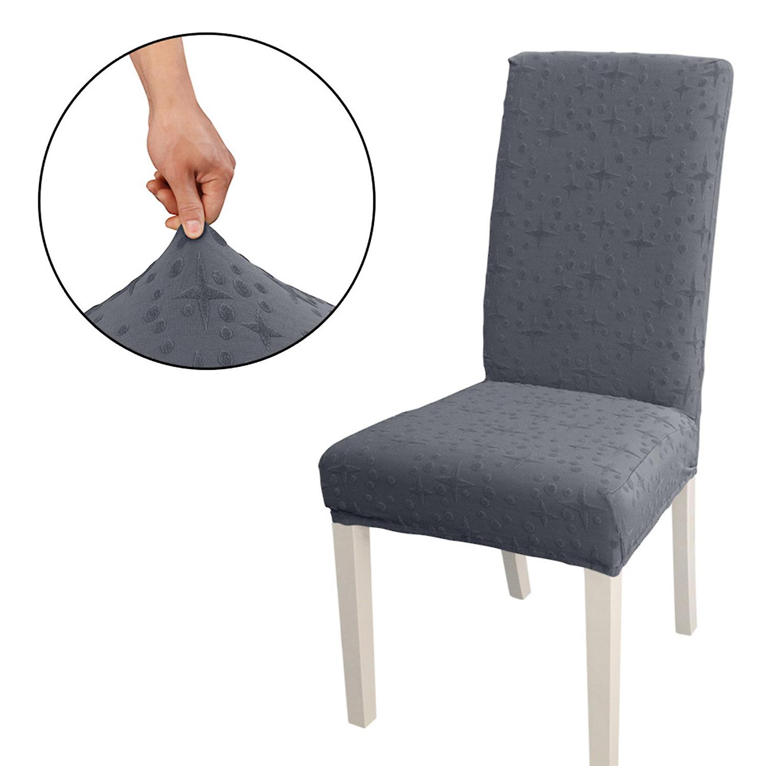 Dining Chair Slipcover， High Stretch Removable Chair Cover Washable Chair Seat Protector Cover， Jacquard Pattern， Chair Cover Slipcover For Home Party