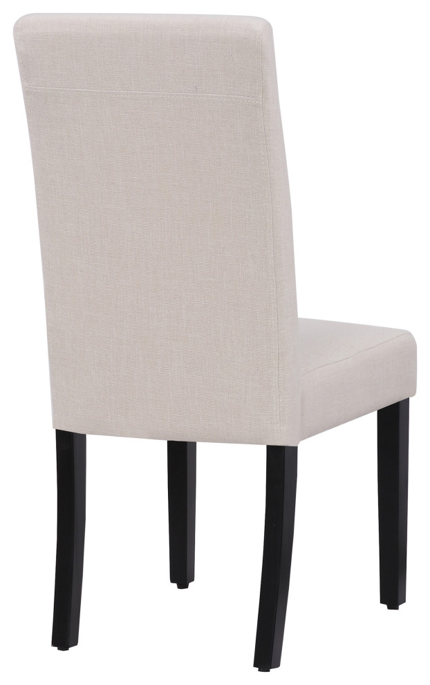 WestinTrends Upholstered Linen Fabric Parsons Dining Side Chair Accent Chair   Transitional   Dining Chairs   by WestinTrends  Houzz