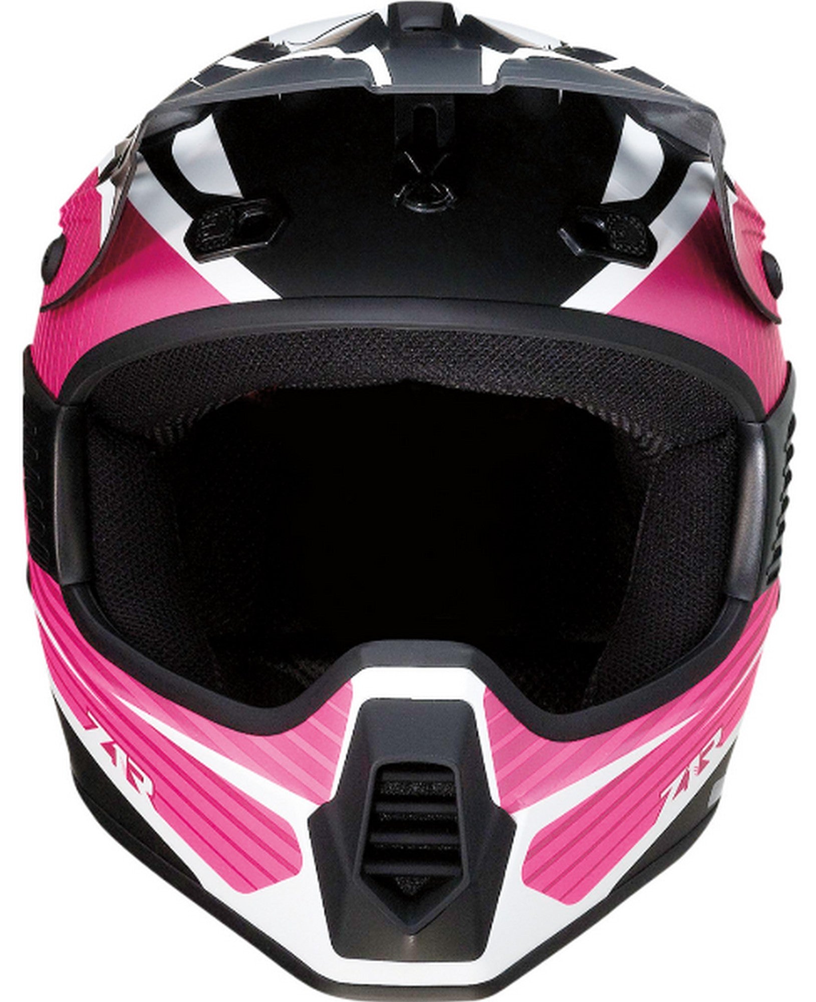 Z1R Rise Flame Youth MX Offroad Helmet Pink MD