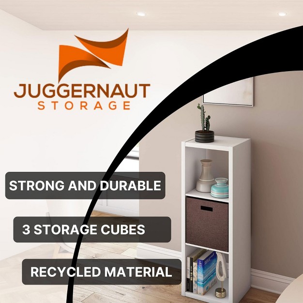 Juggernaut Storage 6 Cube Wooden Storage Shelf Bookshelf Home Organizer