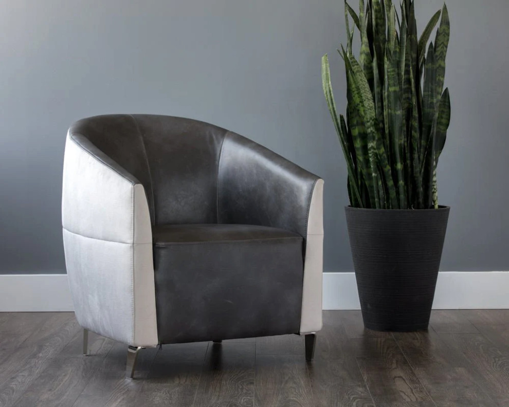 Belenus Lounge Chair  Piccolo Dove/Overcast Gray   Contemporary   Indoor Chaise Lounge Chairs   by Virgil Stanis Design  Houzz