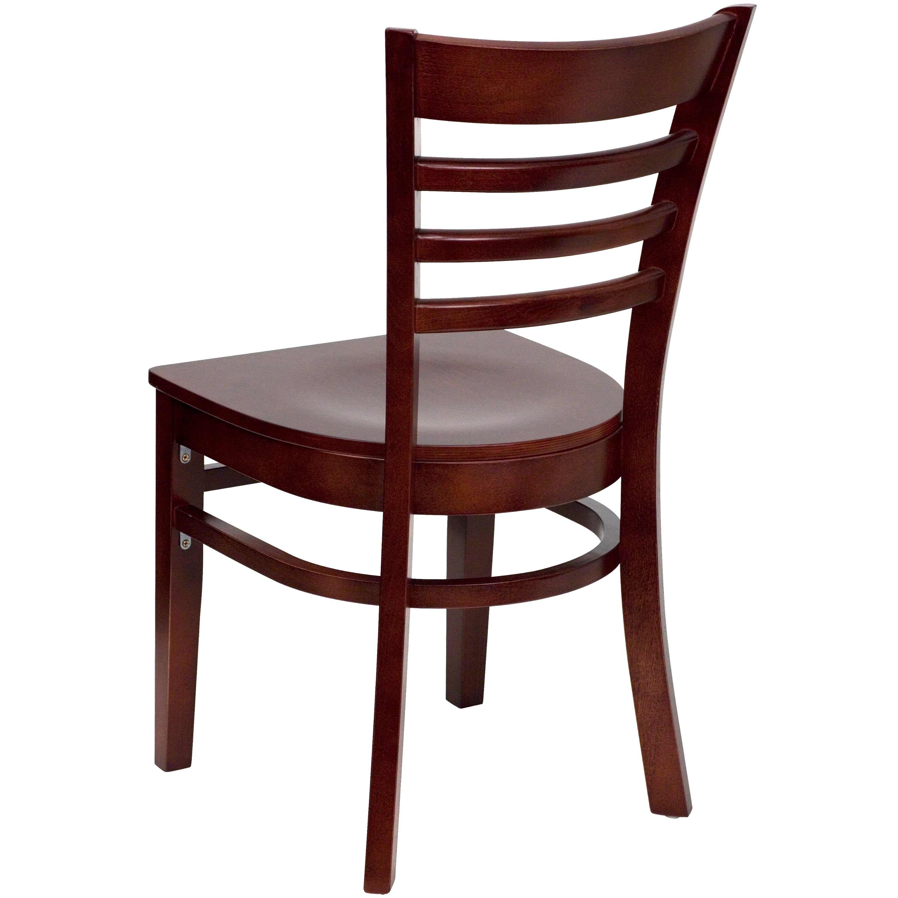 Flash Furniture HERCULES Series Ladder Back Mahogany Wood Restaurant Chair