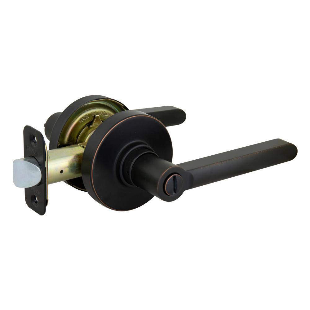 Defiant Tonbridge Aged Bronze BedBath Door Handle with Round Rose 32LD6X701C