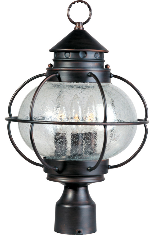 Portsmouth 3 Light Post Light or Accessories  Oil Rubbed Bronze   Post Lights   by Buildcom  Houzz