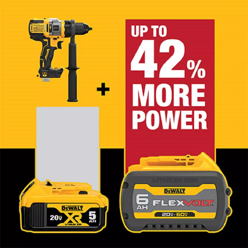 DEWALT 20-Volt MAX Cordless Brushless 1/2 in. Hammer Drill/Driver with FLEXVOLT ADVANTAGE with (1) FLEXVOLT 6.0Ah Battery Kit and#8211; XDC Depot