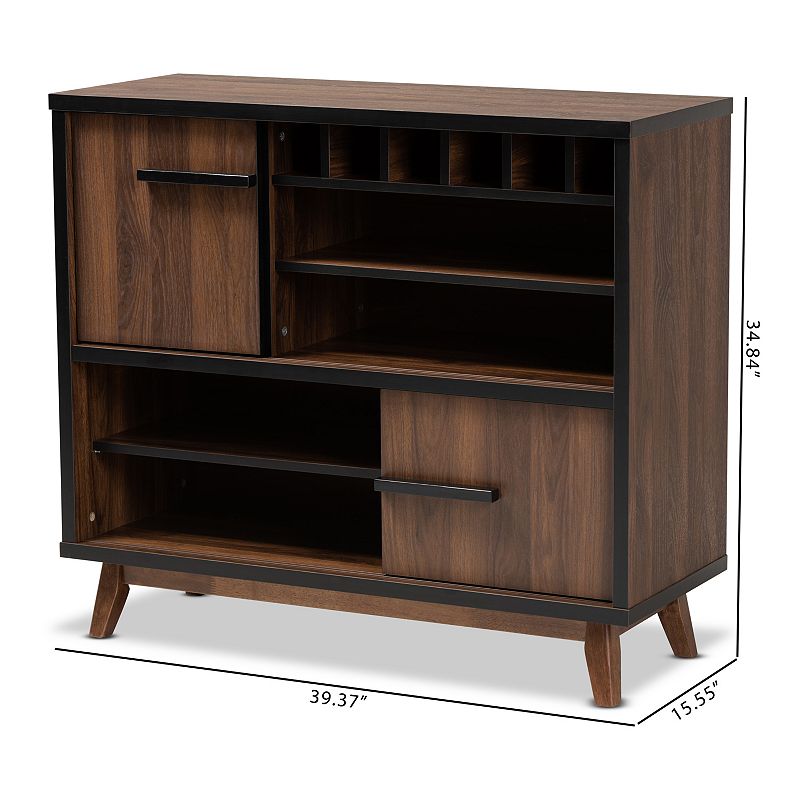 Baxton Studio Margo Wine Storage Cabinet