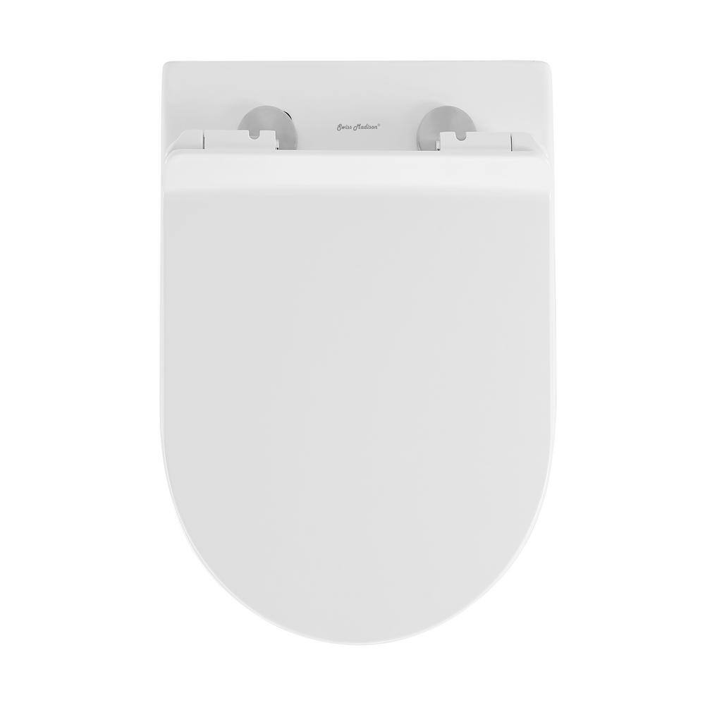 Swiss Madison St. Tropez Elongated Toilet Bowl Only in Glossy White SM-WT514