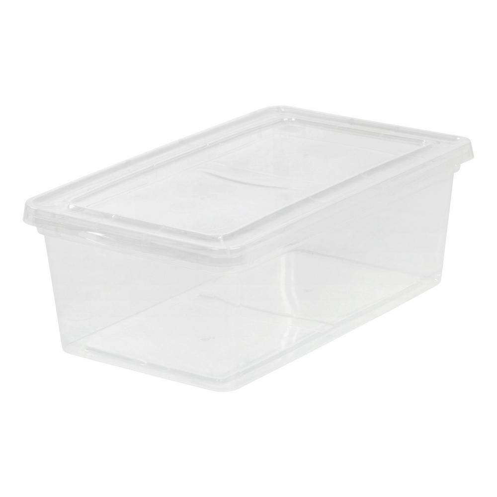 IRIS 6-Qt. Storage Box in Clear 200400