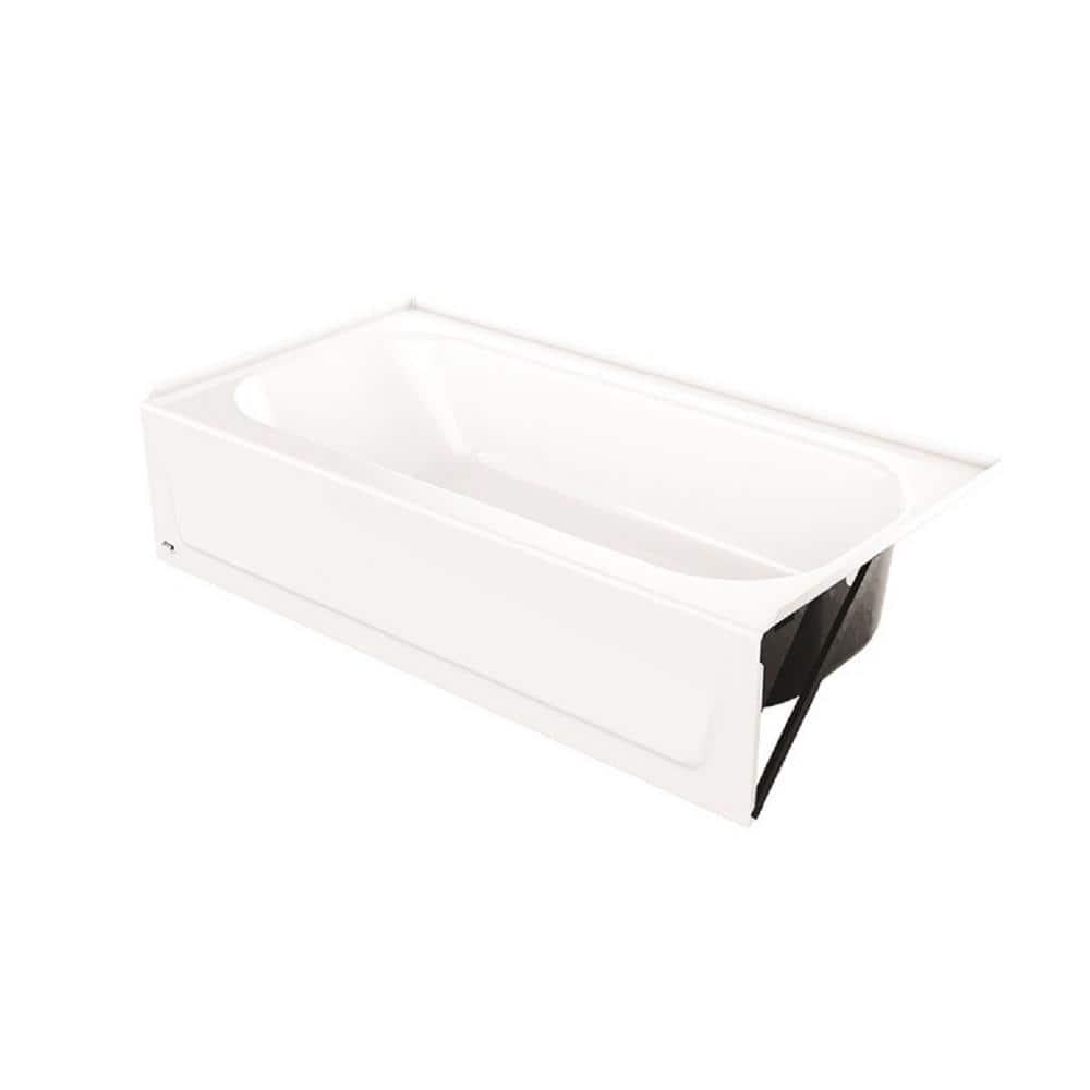 Bootz Industries Aloha Plus 60 in x 32 in Soaking Bathtub With Right Drain in White