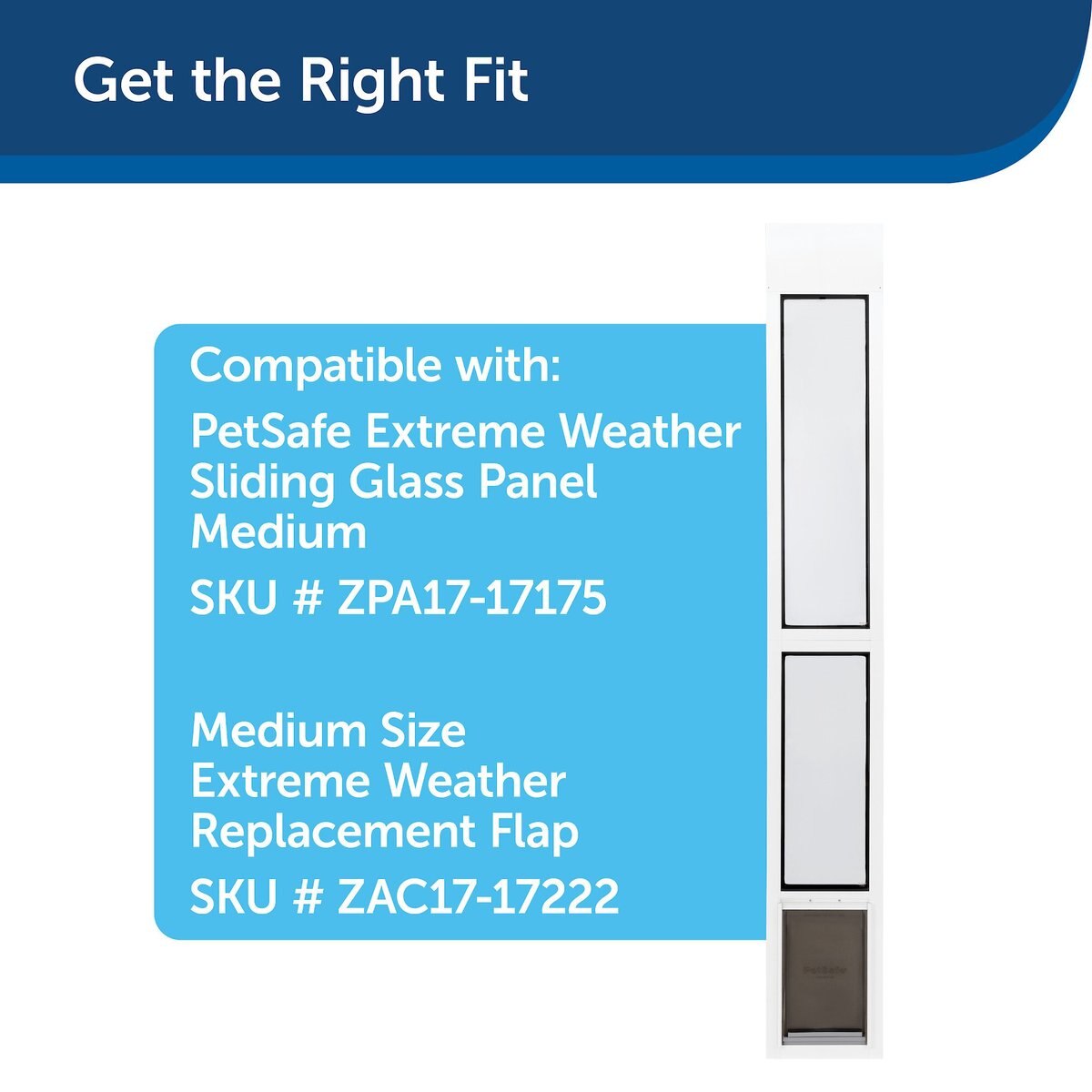 PetSafe Extreme Weather Sliding Glass Dog and Cat Door Replacement