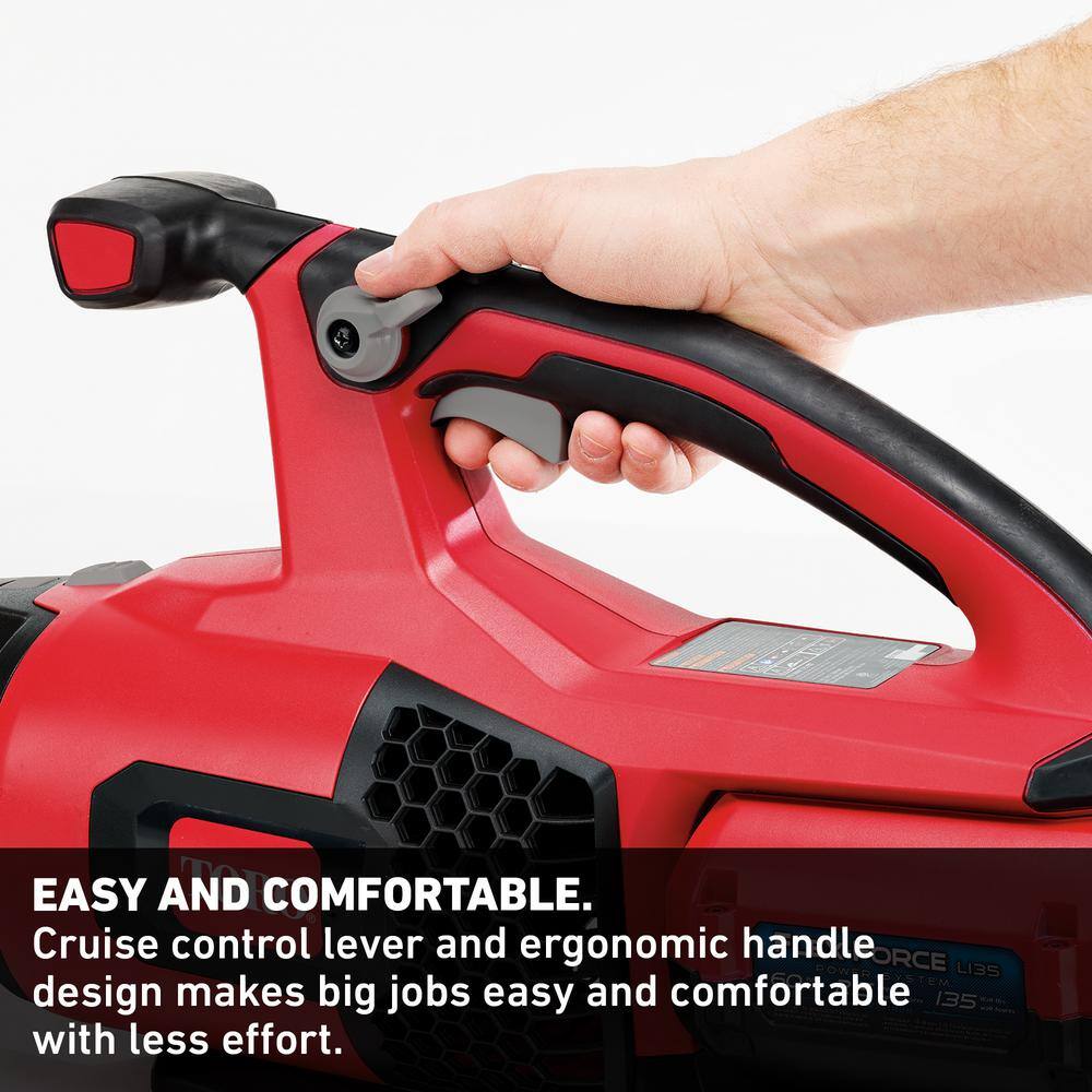 Toro 157 MPH 605 CFM 60-Volt Max Lithium-Ion Cordless Brushless Leaf Blower 4.0 Ah Battery and Charger Included 51822