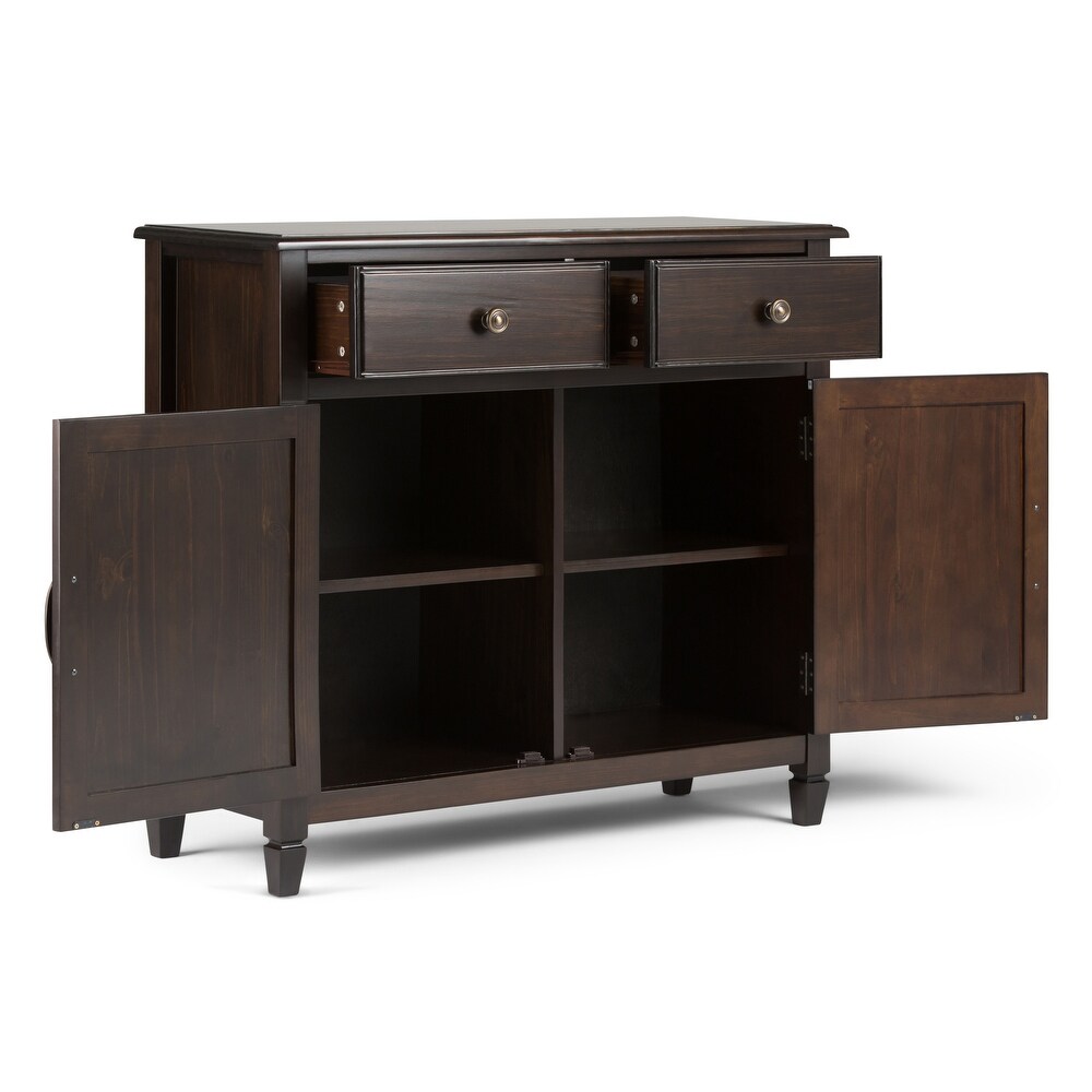 WYNDENHALL Hampshire Solid Wood Traditional Entryway Storage Cabinet   40\